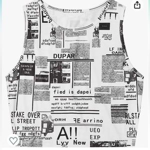 Newspaper Tank Top